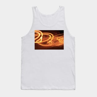 White Christmas lights at night that's Abstract. Tank Top